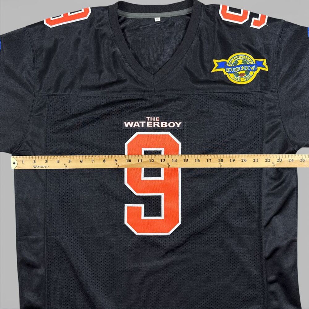 The Waterboy Bobby Boucher #9 Football Jersey Stitched Adam Sandler Sz Men's XL - Picture 8 of 8